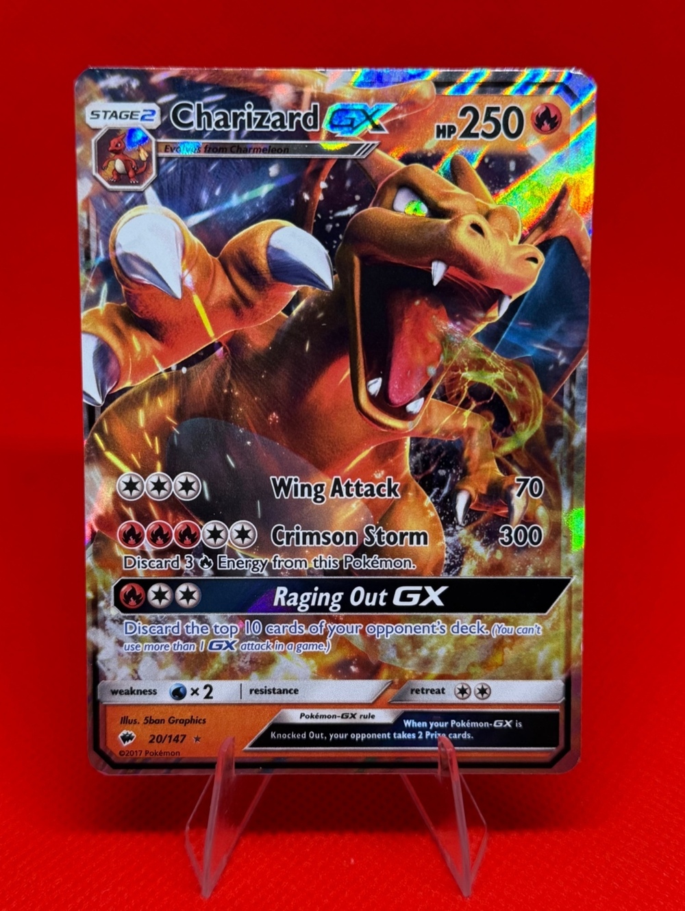 Charizard GX 20/147 SM Burning Shadows